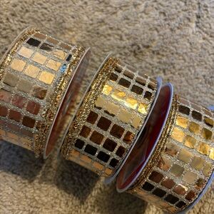 Celebrate It Gold Decorative Ribbon